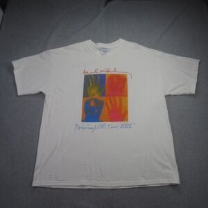 Paul McCartney T Shirt Mens XL White Driving USA Concert Tour 2002 M&O